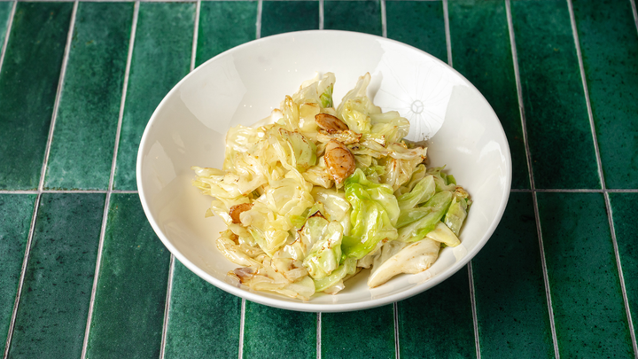 Stir-Fried Cabbage with Garlic