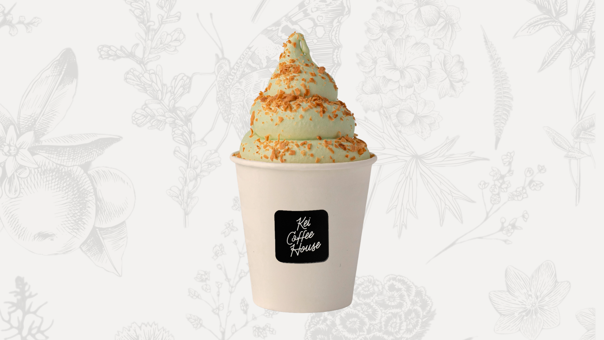 Kinako Hojicha Soft Serve